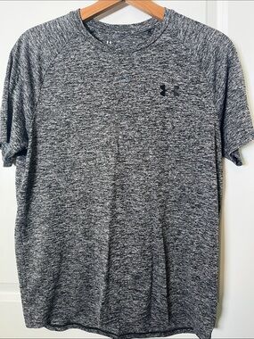 Under Armour Men's Heathered Black & Gray Performance Tee